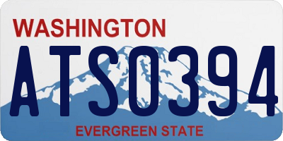 WA license plate ATS0394