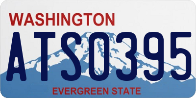 WA license plate ATS0395