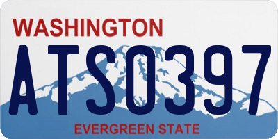 WA license plate ATS0397