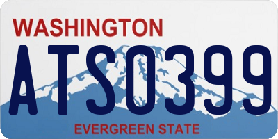 WA license plate ATS0399