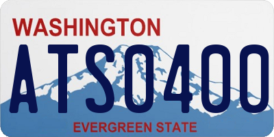 WA license plate ATS0400