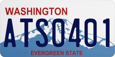 WA license plate ATS0401