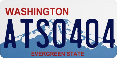 WA license plate ATS0404