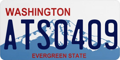 WA license plate ATS0409
