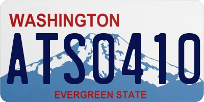 WA license plate ATS0410