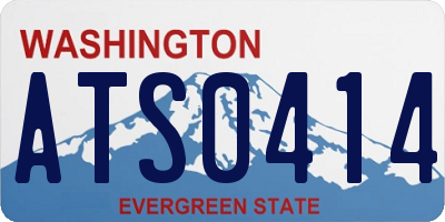 WA license plate ATS0414