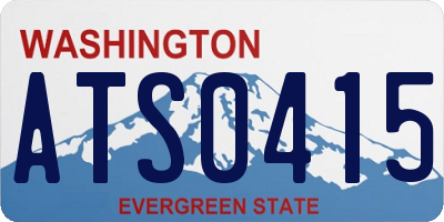 WA license plate ATS0415