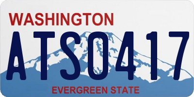 WA license plate ATS0417