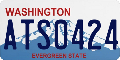 WA license plate ATS0424