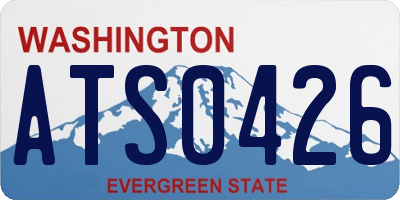 WA license plate ATS0426