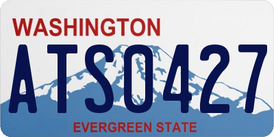WA license plate ATS0427