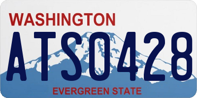 WA license plate ATS0428