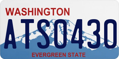 WA license plate ATS0430