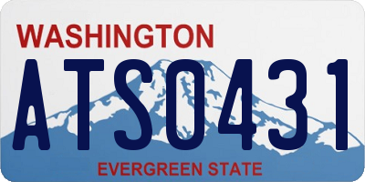 WA license plate ATS0431