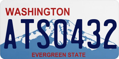 WA license plate ATS0432