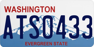 WA license plate ATS0433