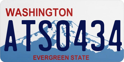WA license plate ATS0434