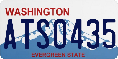 WA license plate ATS0435