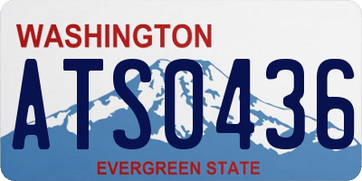 WA license plate ATS0436