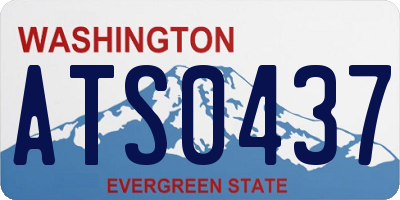 WA license plate ATS0437