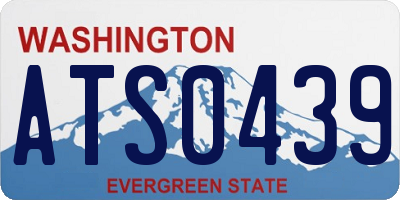 WA license plate ATS0439