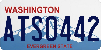 WA license plate ATS0442