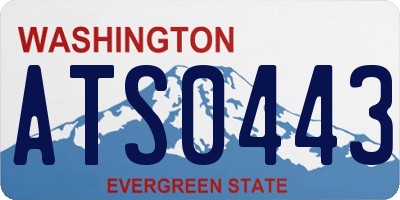 WA license plate ATS0443