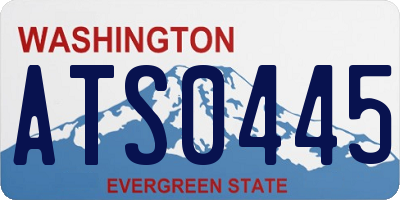 WA license plate ATS0445