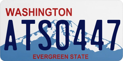 WA license plate ATS0447