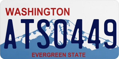 WA license plate ATS0449