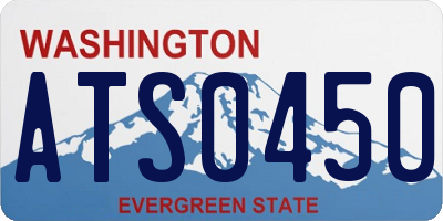 WA license plate ATS0450
