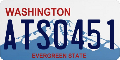 WA license plate ATS0451