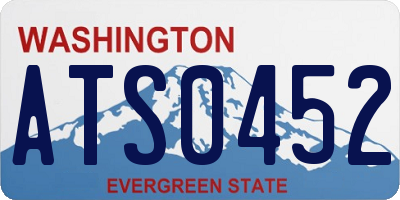 WA license plate ATS0452
