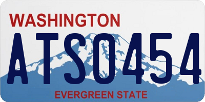 WA license plate ATS0454