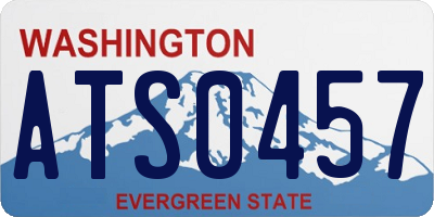 WA license plate ATS0457