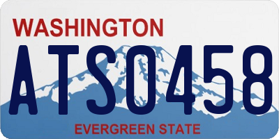 WA license plate ATS0458