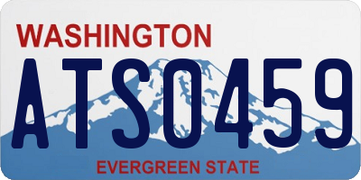 WA license plate ATS0459