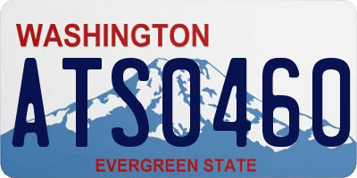 WA license plate ATS0460