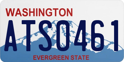 WA license plate ATS0461