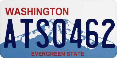 WA license plate ATS0462