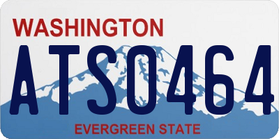 WA license plate ATS0464