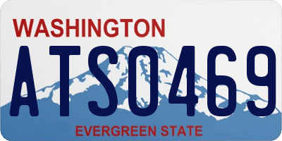 WA license plate ATS0469