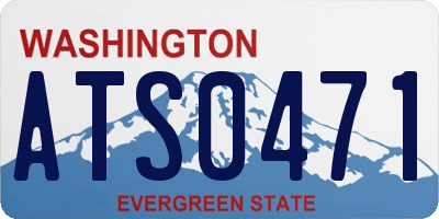 WA license plate ATS0471