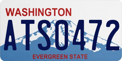WA license plate ATS0472