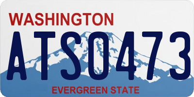 WA license plate ATS0473