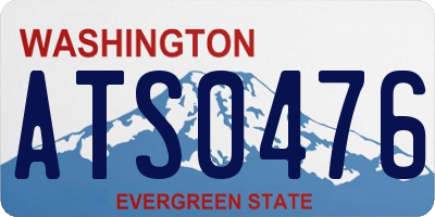 WA license plate ATS0476