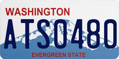 WA license plate ATS0480