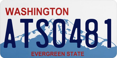 WA license plate ATS0481