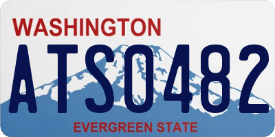 WA license plate ATS0482
