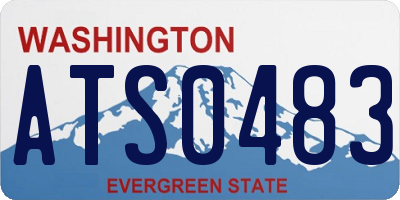 WA license plate ATS0483